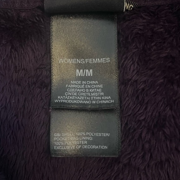 The North Face Full Zip Fleece Purple Jacket Outwear Womans Size Medium - Picture 9 of 9